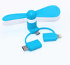 Portable Mini Fan | Portable Smartphone Fan For Heatwave | Pocket Flexible Mini Fan For Smartphones | USB Fan Phone Mini Fan For Android - TrendyLush